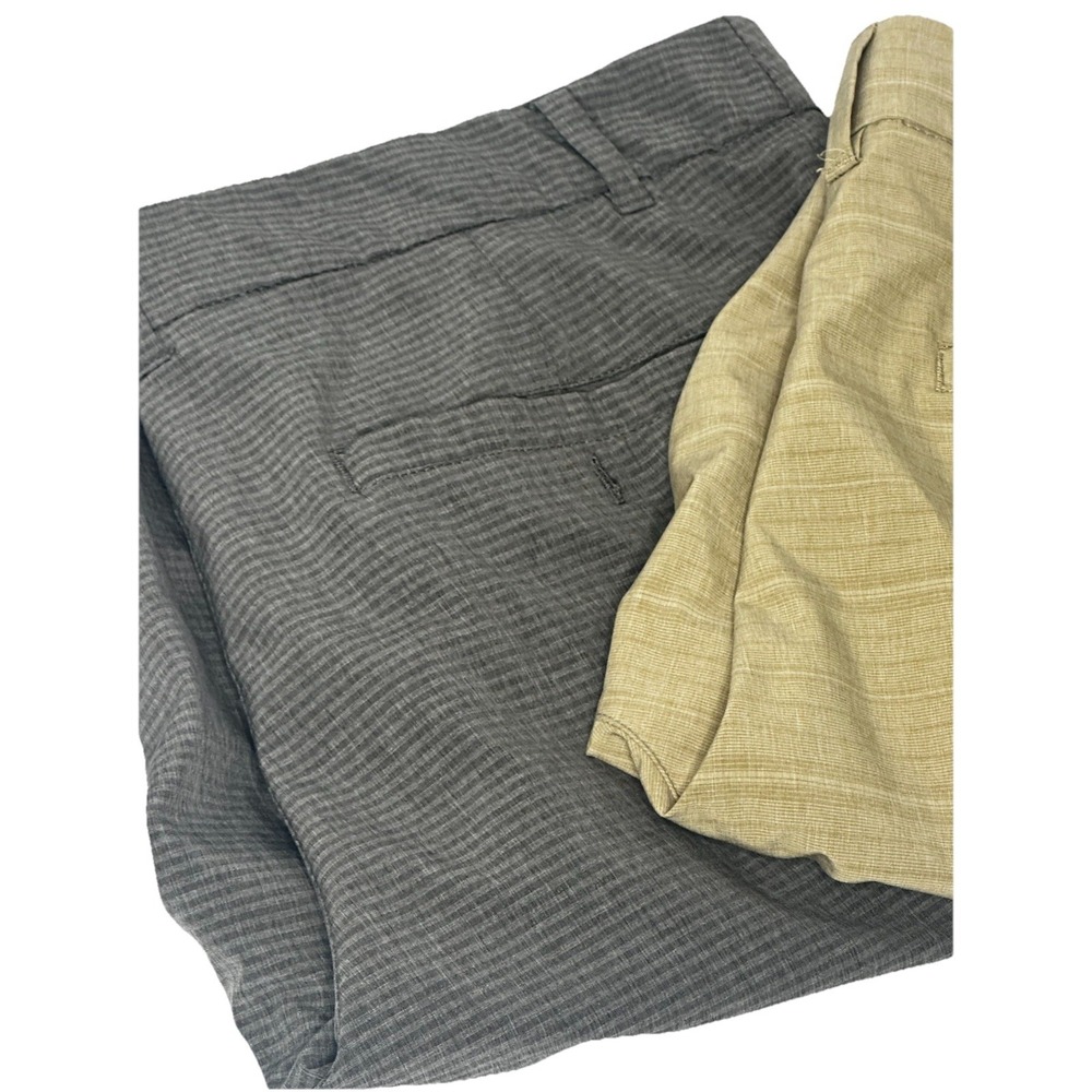 HANG TEN Lot Of 2 Men's Hybrid Board Shorts 36 Quick Dry Adjustable Zip pockets